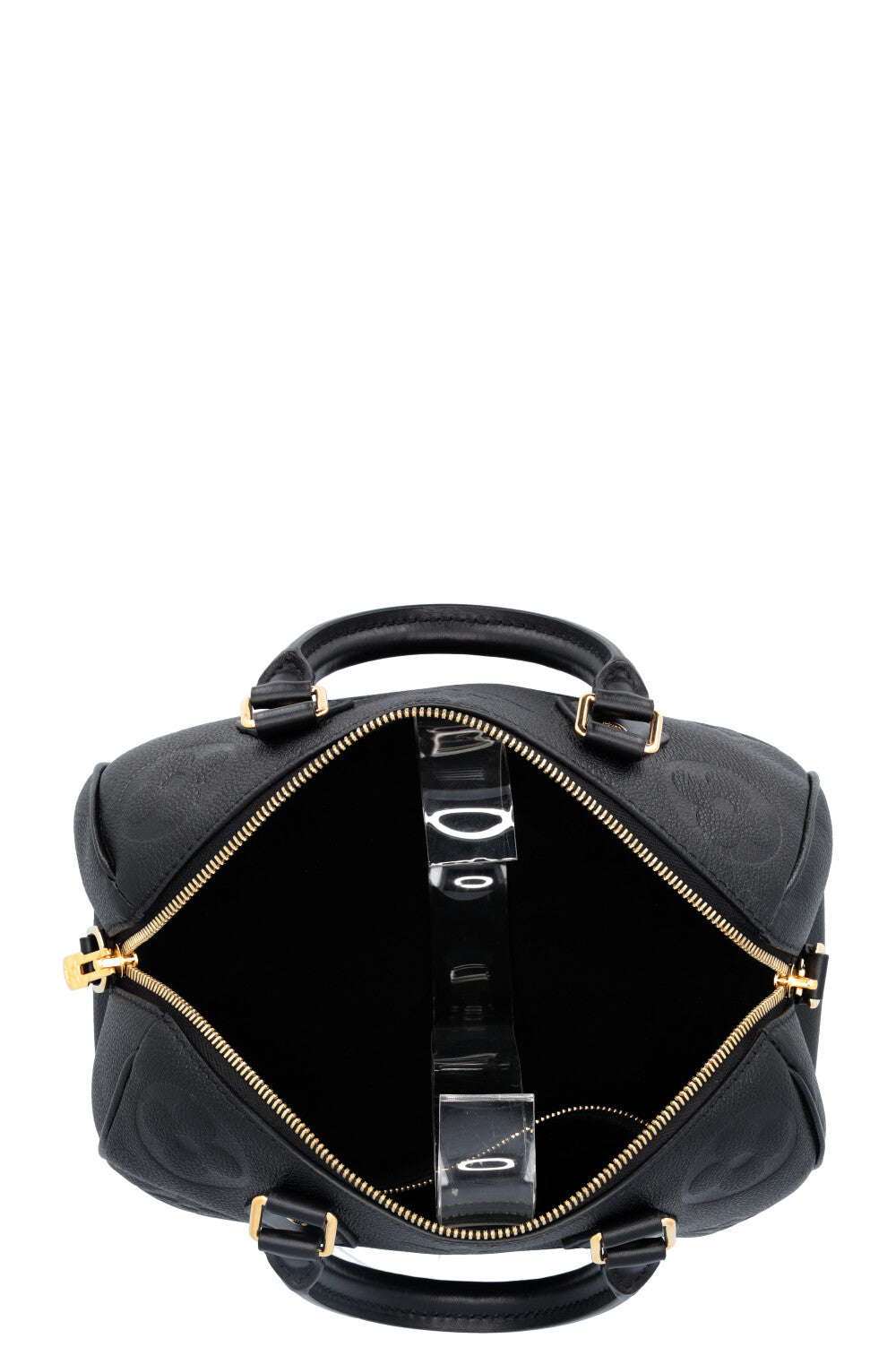 LOUIS VUITTON Speedy 25 Bandoulière MNG Empreinte Noir