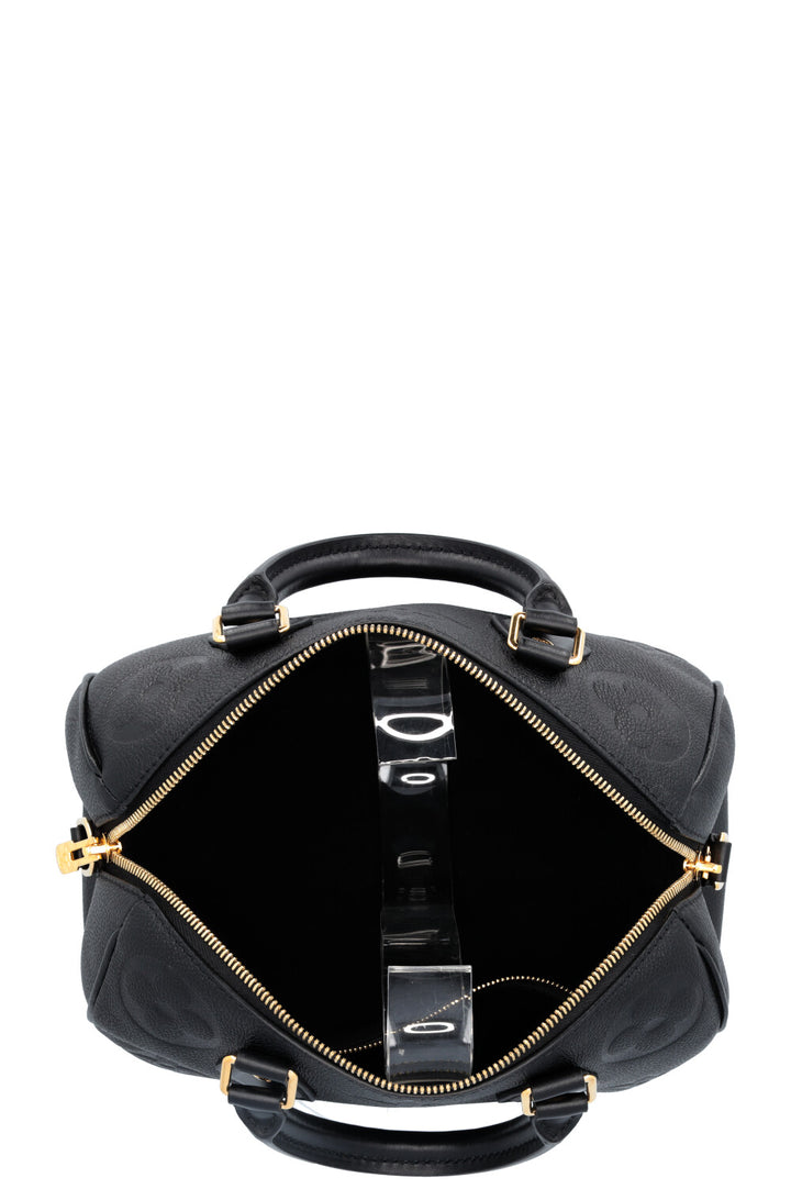 LOUIS VUITTON Speedy 25 Bandoulière MNG Empreinte Noir