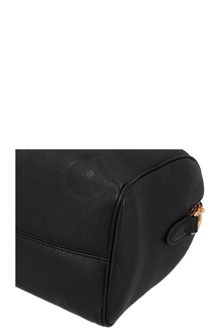 LOUIS VUITTON Speedy 25 Bandoulière MNG Empreinte Noir