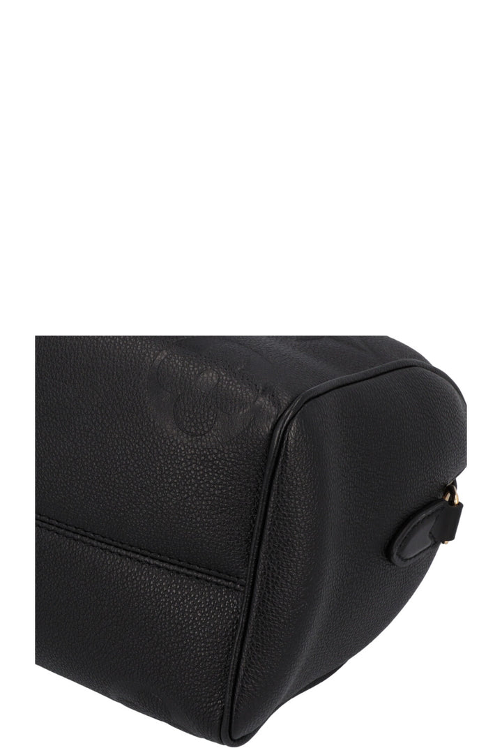 LOUIS VUITTON Speedy 25 Bandoulière MNG Empreinte Noir