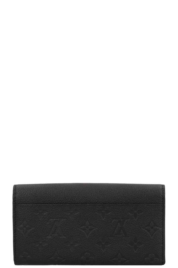 LOUIS VUITTON Sarah Wallet Black Empreinte Leather