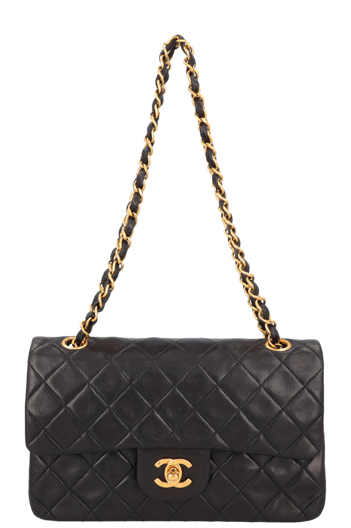 CHANEL Vintage Small Double Flap Bag Black