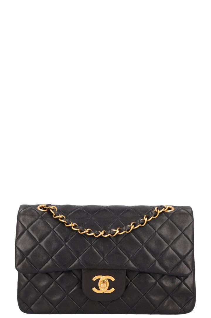 CHANEL Vintage Small Double Flap Bag Black
