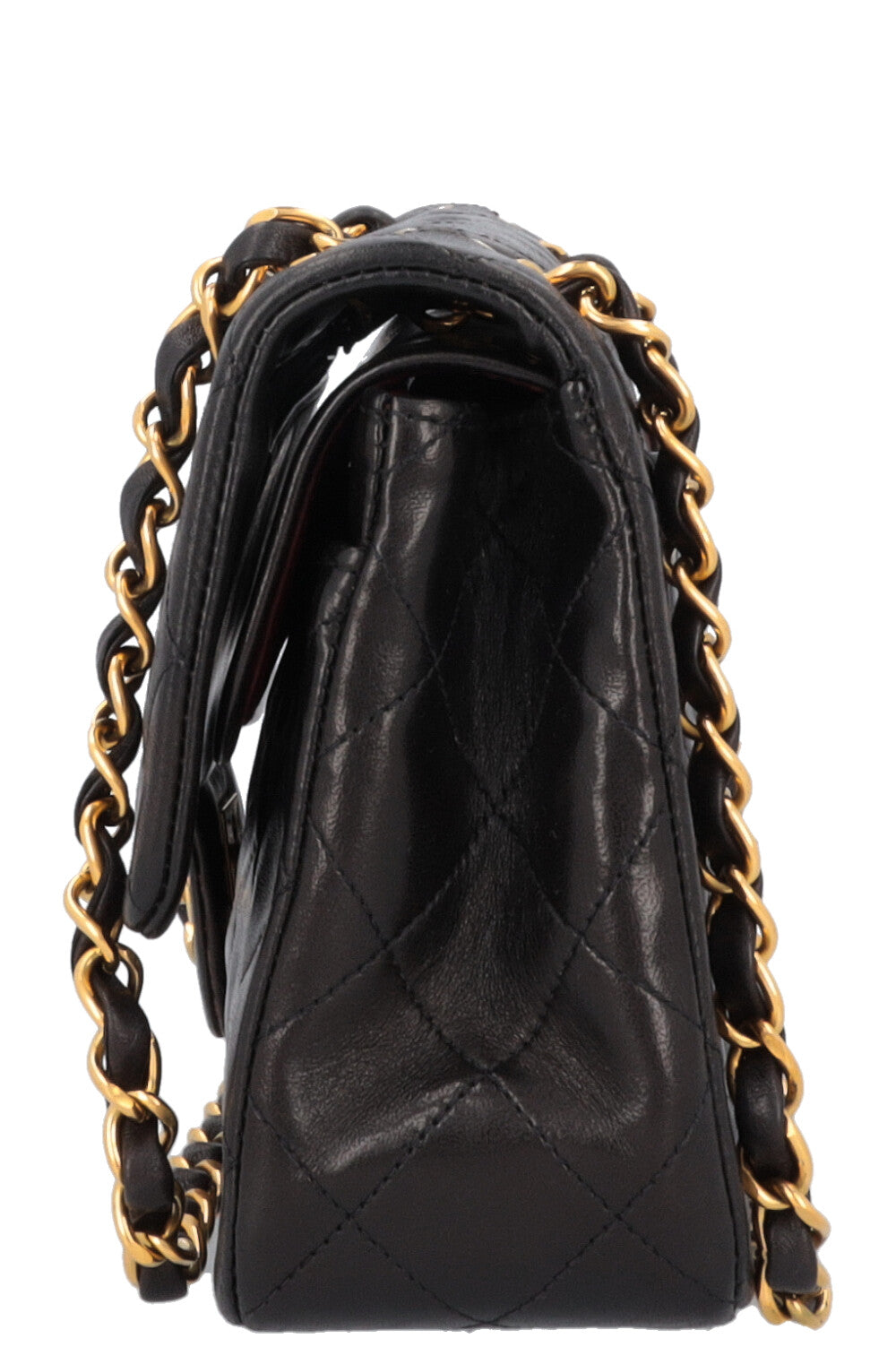 CHANEL Vintage Small Double Flap Bag Black