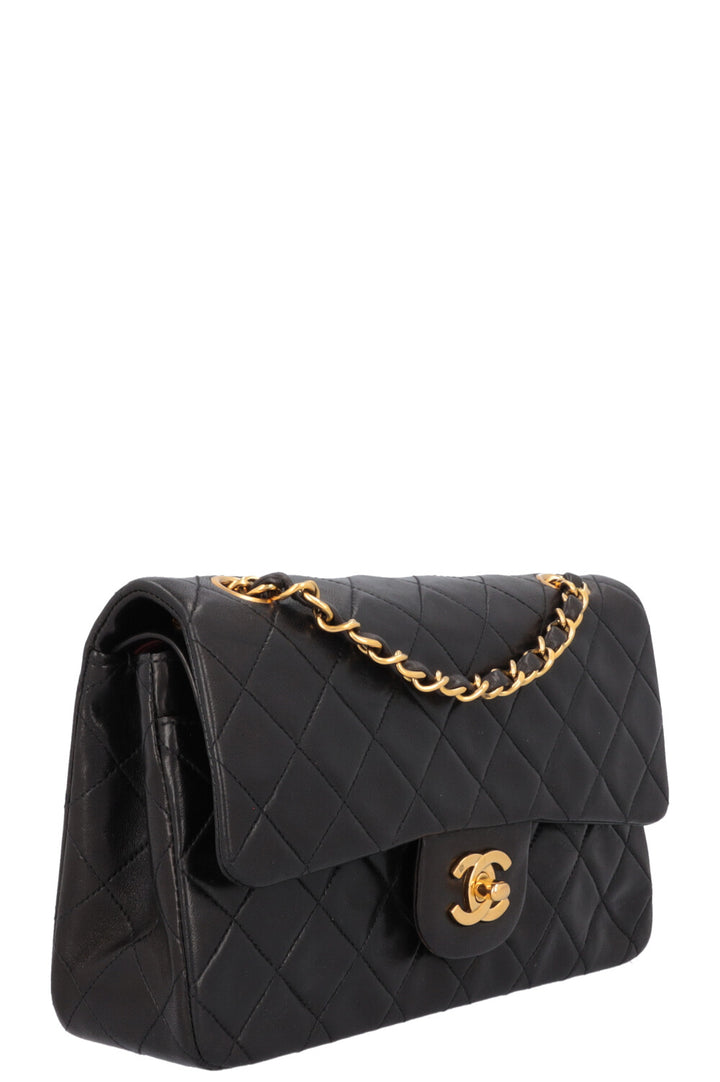 CHANEL Vintage Small Double Flap Bag Black