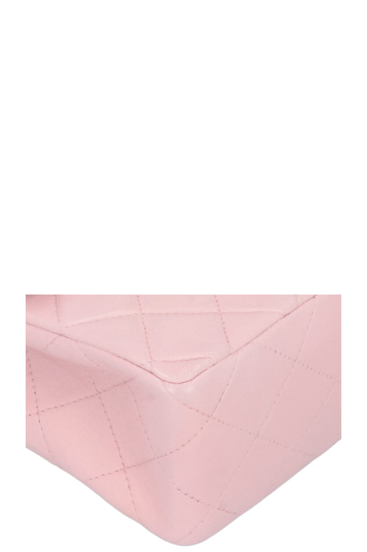 CHANEL Mini Square Flap Bag Leather Pink