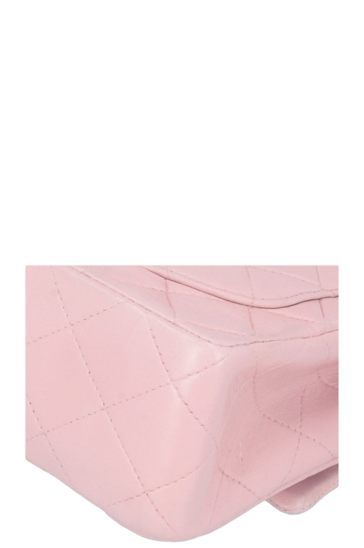 CHANEL Mini Square Flap Bag Leather Pink