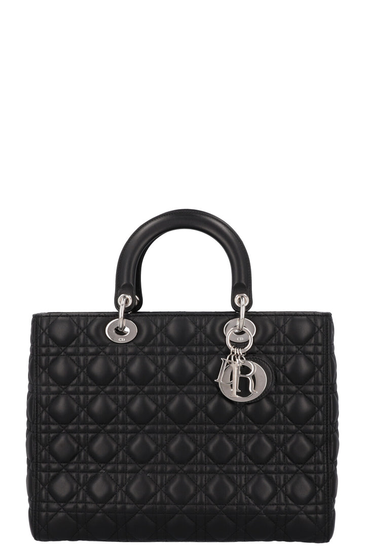 CHRISTIAN DIOR Lady Dior Large Black Cannage