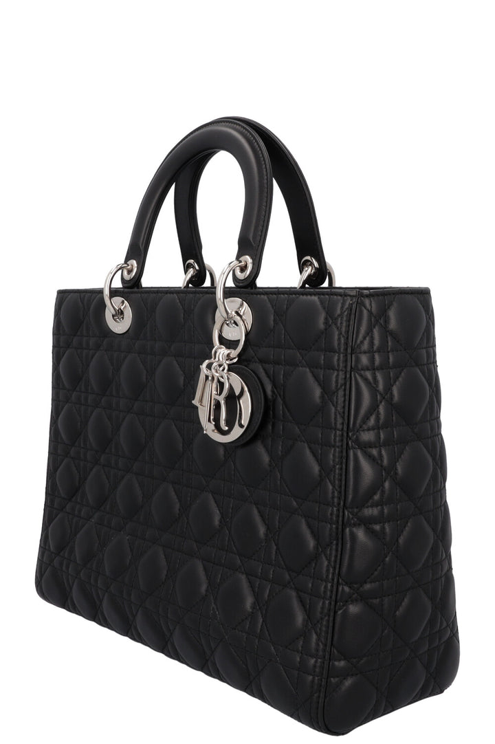 CHRISTIAN DIOR Lady Dior Large Black Cannage