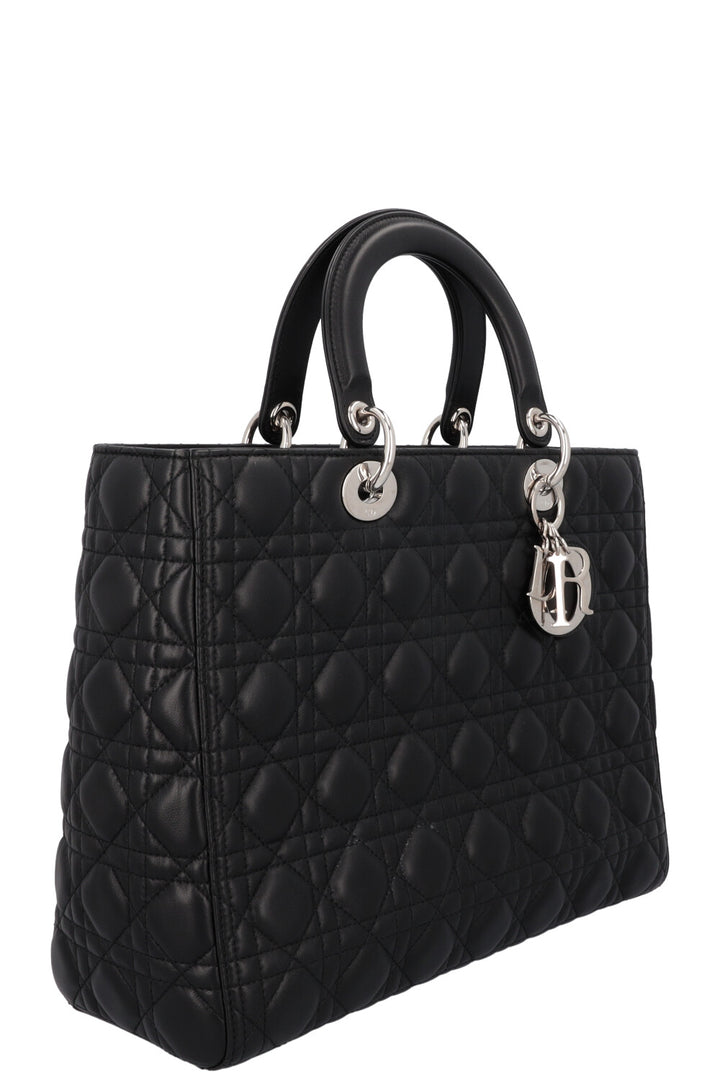 CHRISTIAN DIOR Lady Dior Large Black Cannage