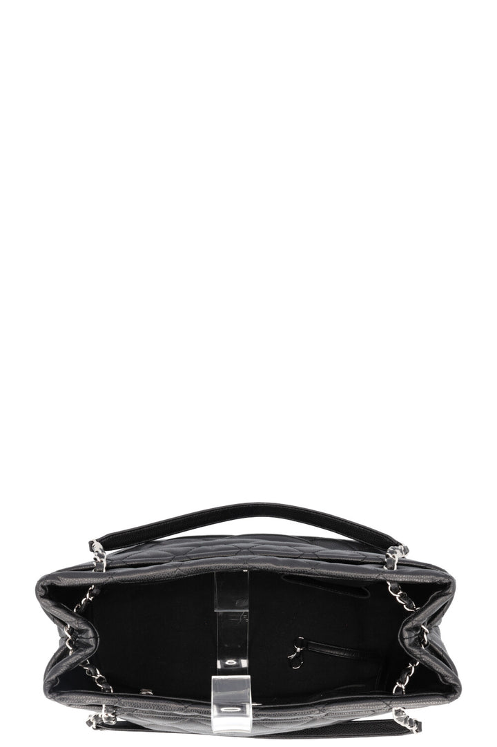 CHANEL Timeless Shopping Tote Bag Caviar Black
