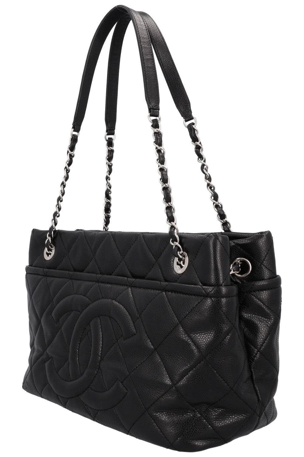 CHANEL Timeless Shopping Tote Bag Caviar Black REAWAKE