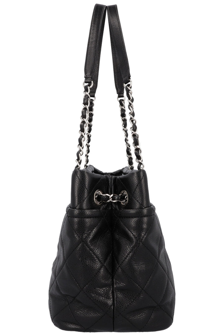 CHANEL Timeless Shopping Tote Bag Caviar Black