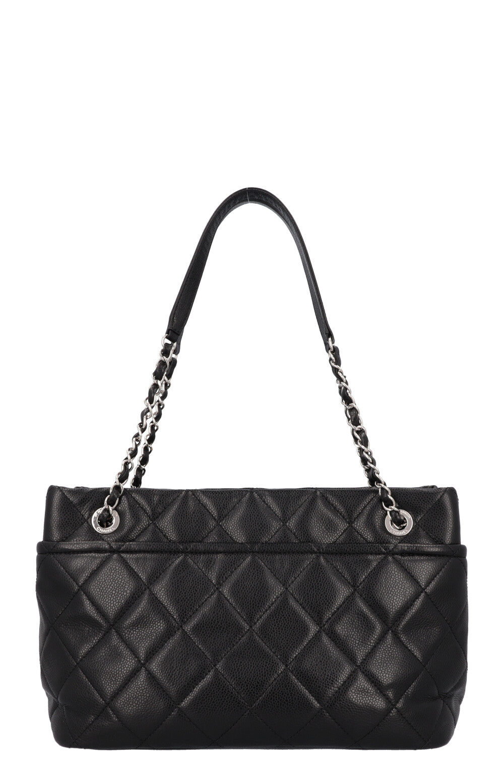 CHANEL Timeless Shopping Tote Bag Caviar Black