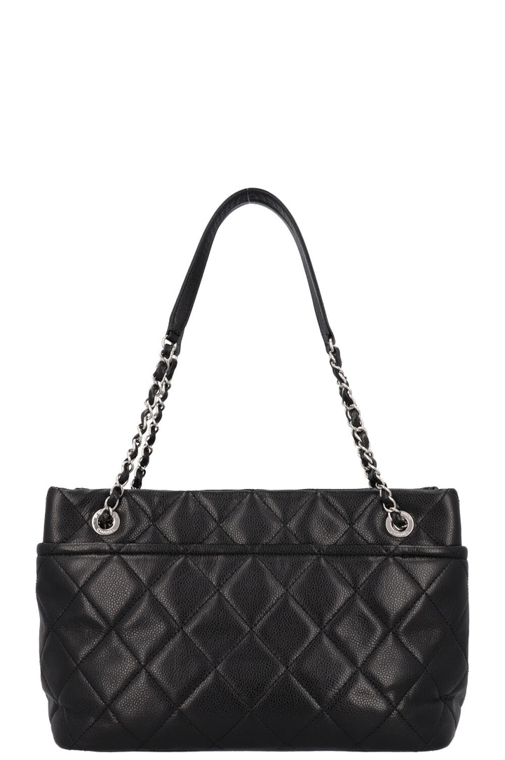 CHANEL Timeless Shopping Tote Bag Caviar Black