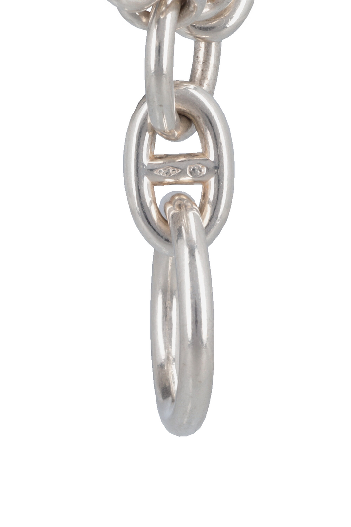 HERMÈS Multi Strand Chain D'Ancre Necklace Silver