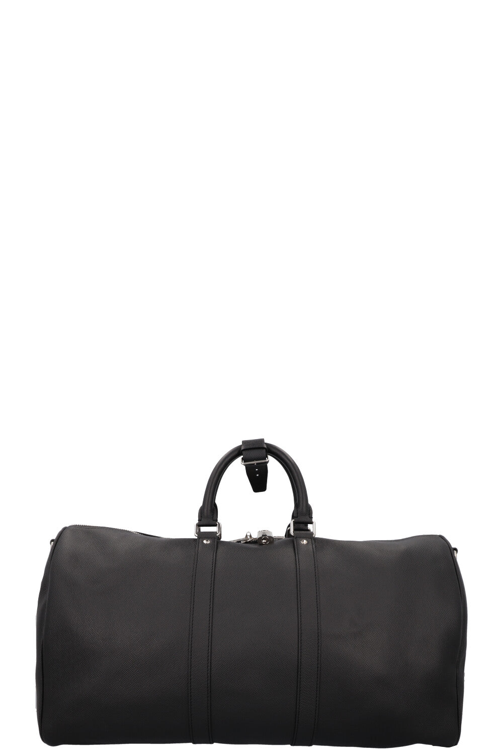 LOUIS VUITTON Keepall 50 Bandouliere Black Taiga Leather REAWAKE