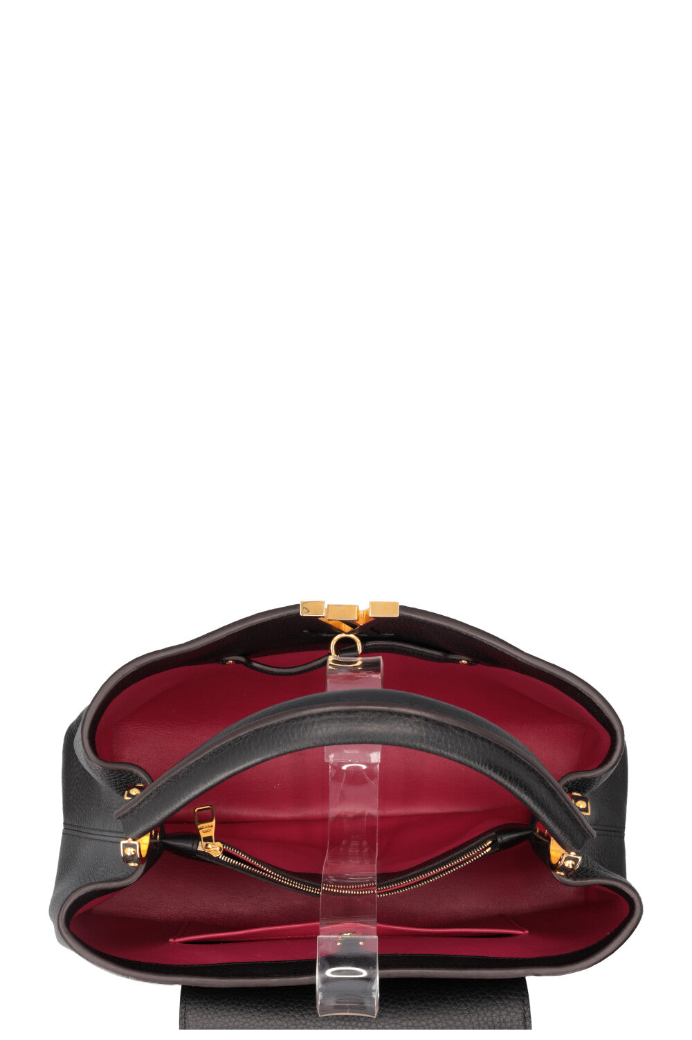 LOUIS VUITTON GM Capucine Hand Bag Black