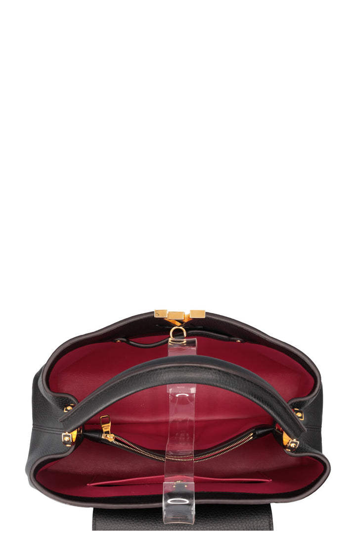 LOUIS VUITTON GM Capucine Hand Bag Black