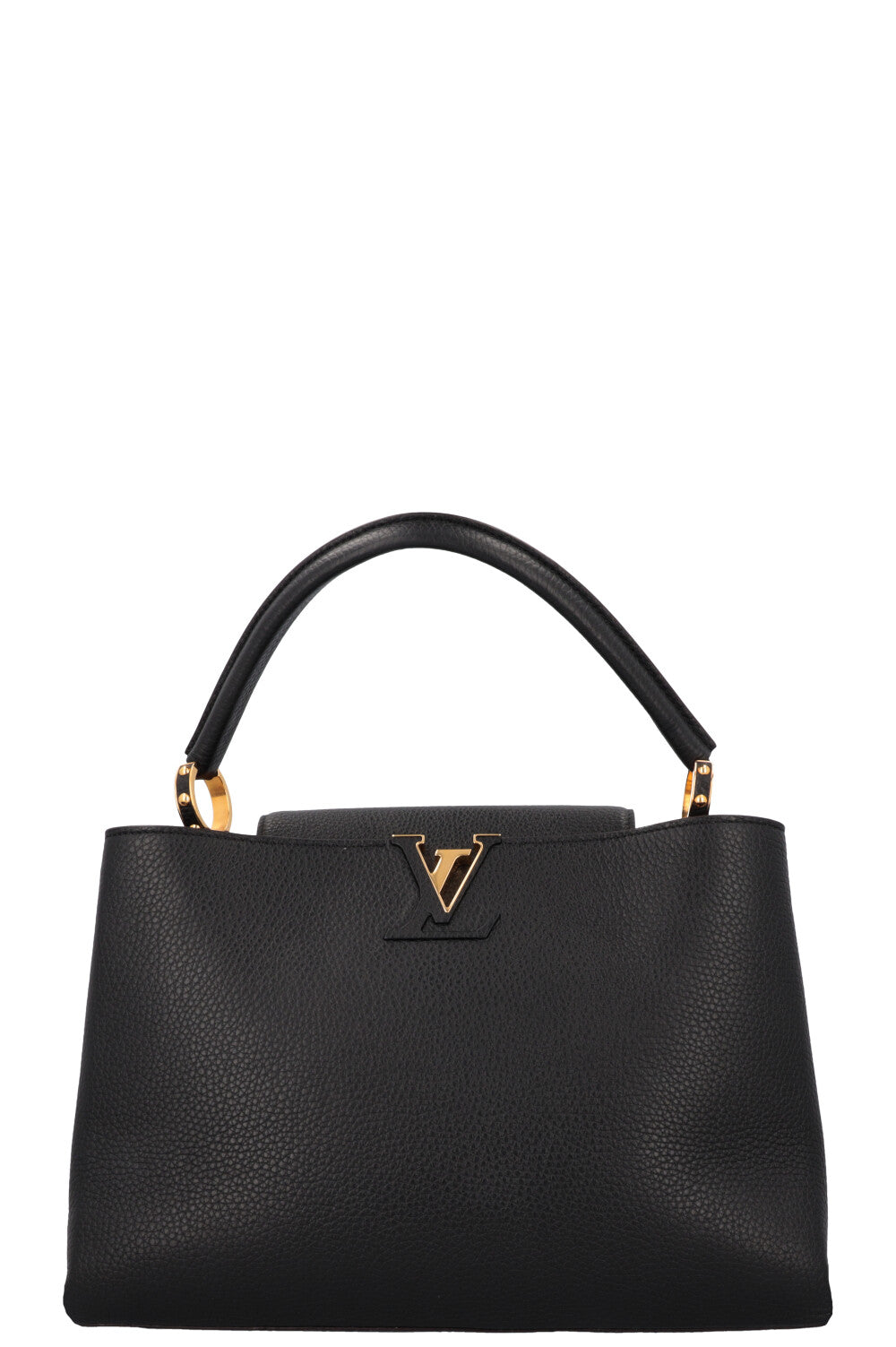 LOUIS VUITTON GM Capucine Hand Bag Black