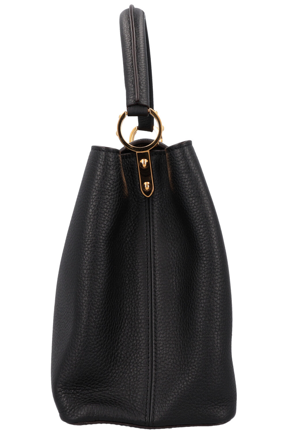 LOUIS VUITTON GM Capucine Hand Bag Black