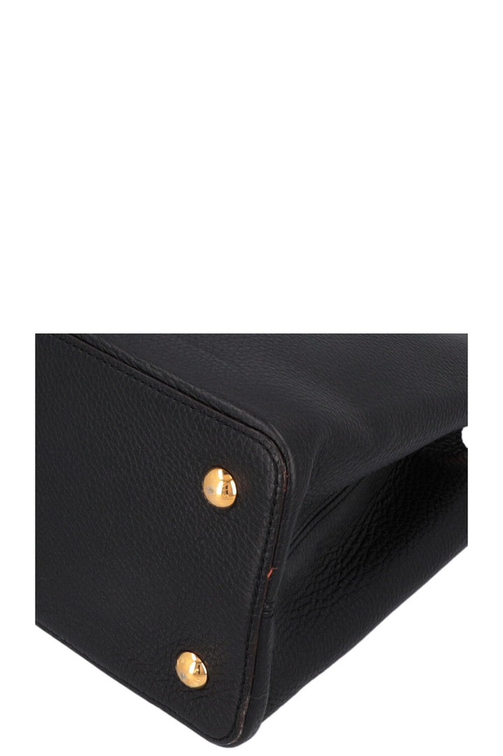 LOUIS VUITTON GM Capucine Hand Bag Black