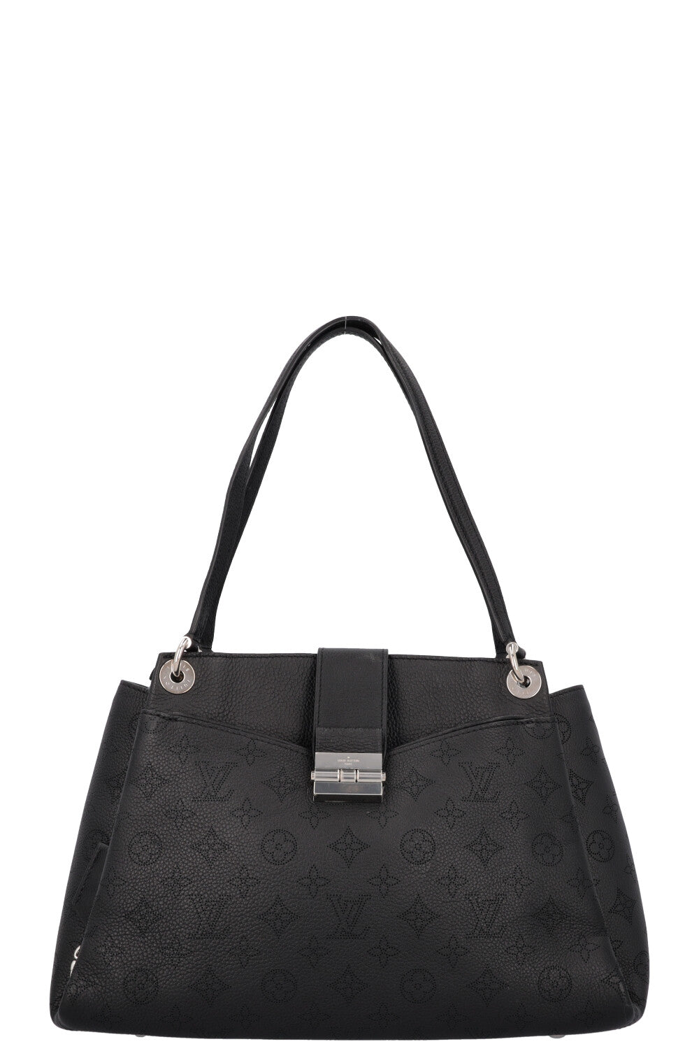 LOUIS VUITTON Sevres Tote Bag Black Mahina