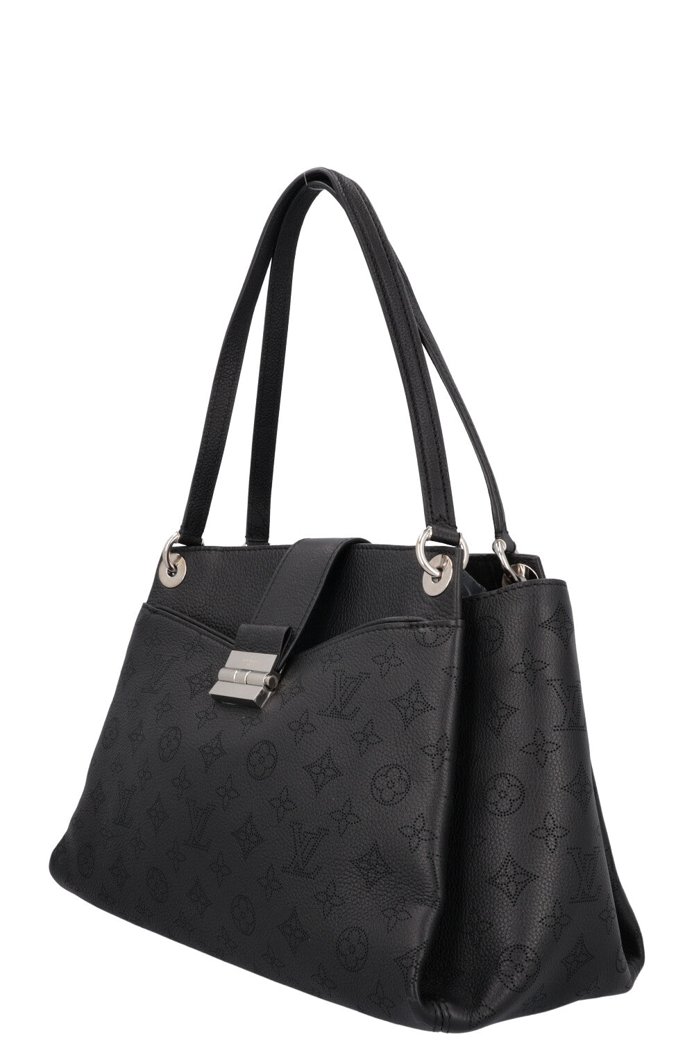 LOUIS VUITTON Sevres Tote Bag Black Mahina