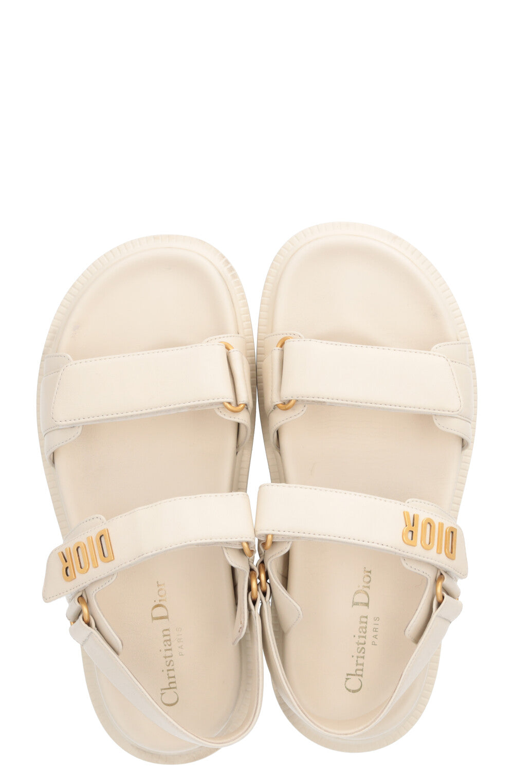 CHRISTIAN DIOR Dioract Sandals Ivory