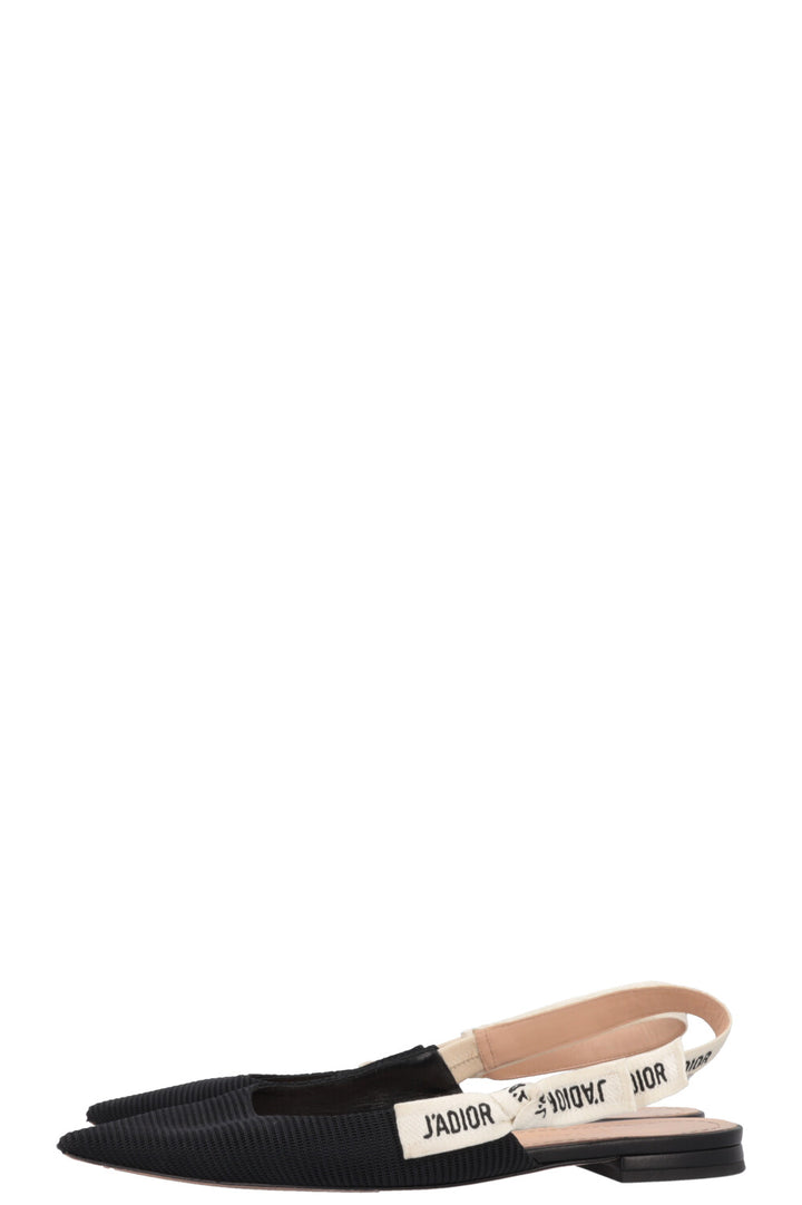 CHRISTIAN DIOR J`Adior Slingback Flats Black