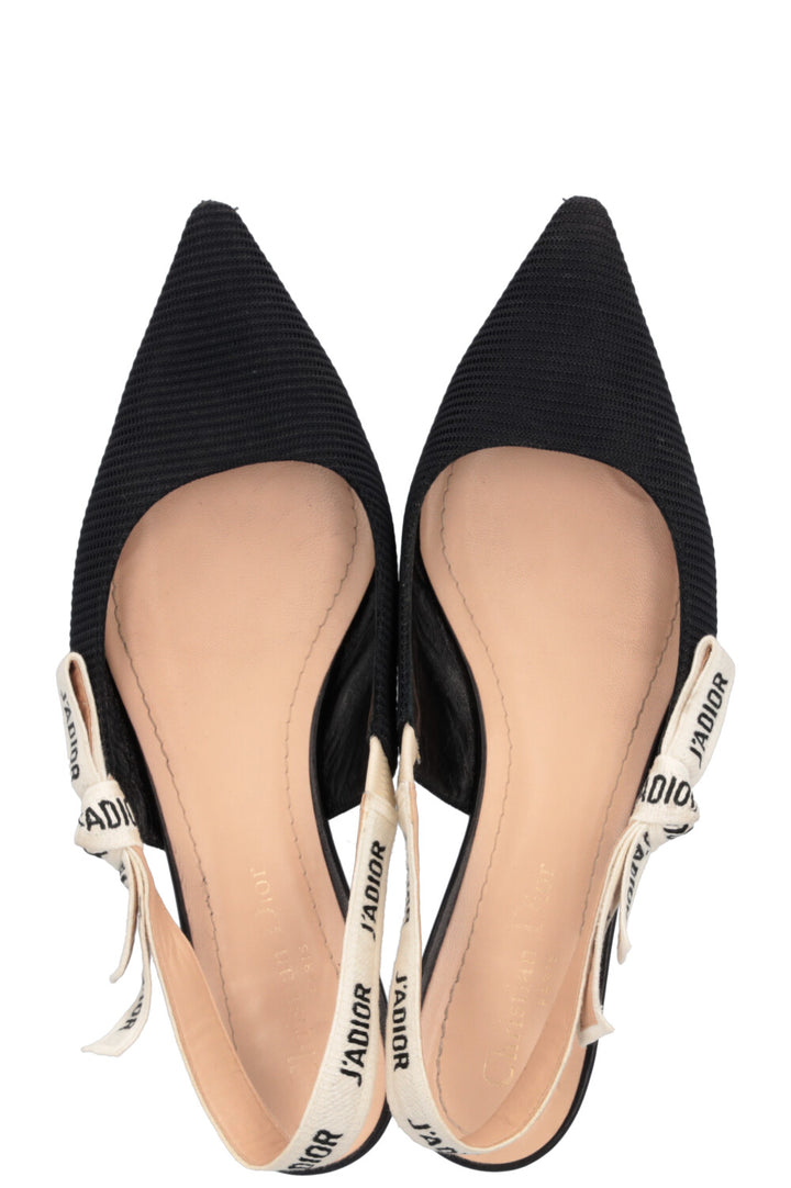 CHRISTIAN DIOR J`Adior Slingback Flats Black
