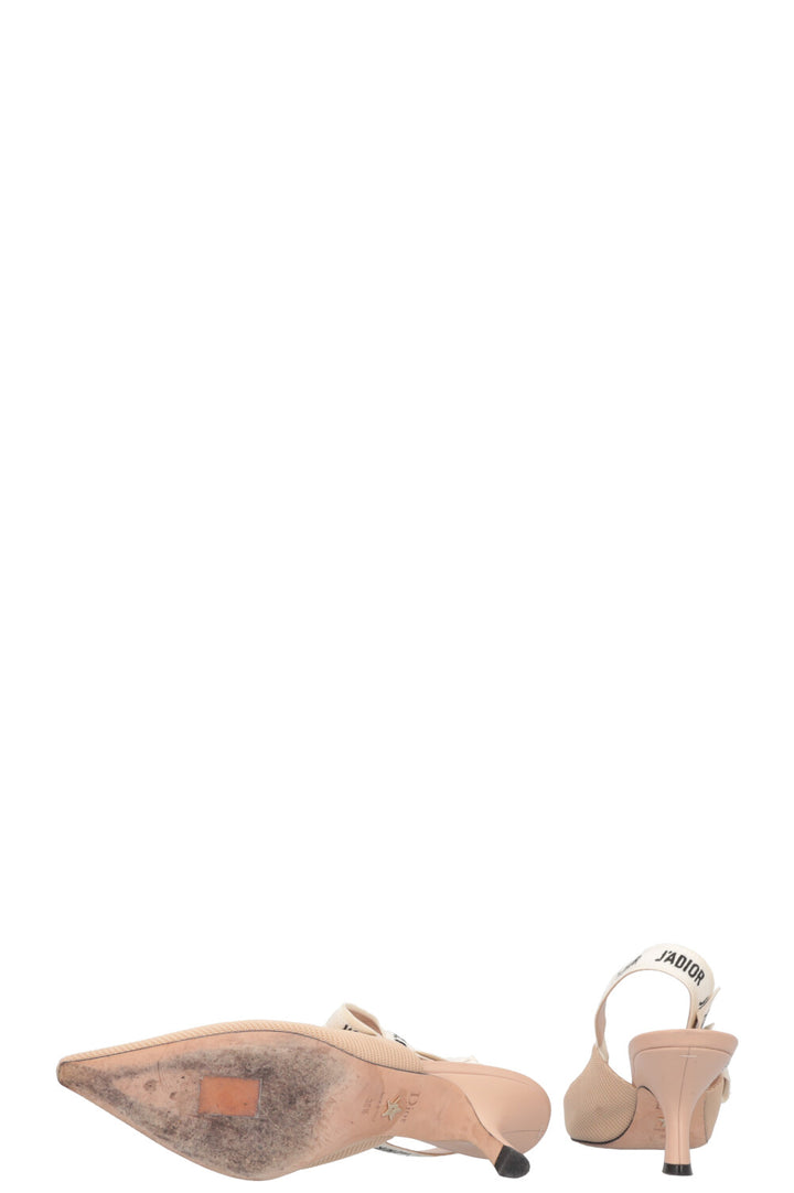 CHRISTIAN DIOR J`Adior Slingback Heels Nude