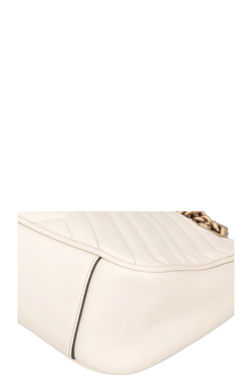 GUCCI Marmont Medium Bag Leather White