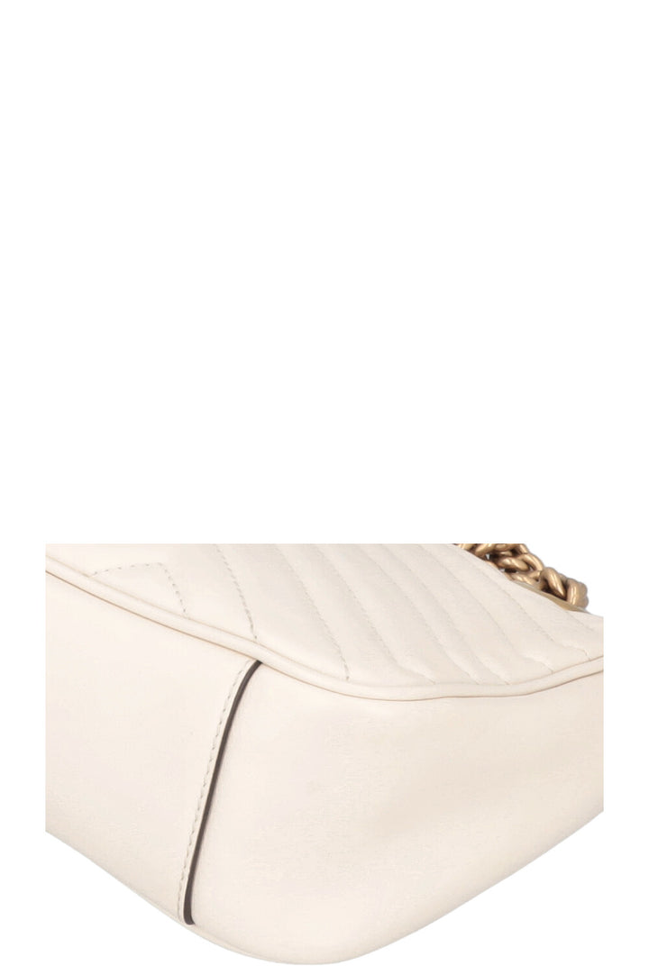 GUCCI Marmont Medium Bag Leather White