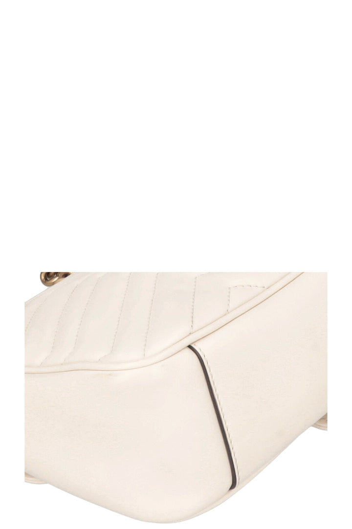 GUCCI Marmont Medium Bag Leather White