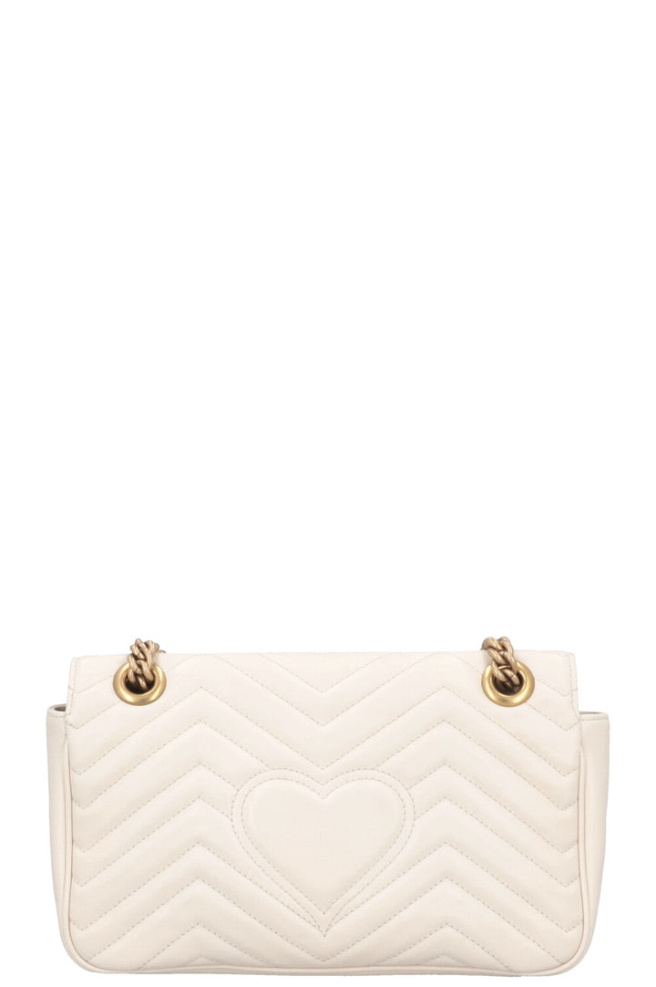 GUCCI Marmont Medium Bag Leather White