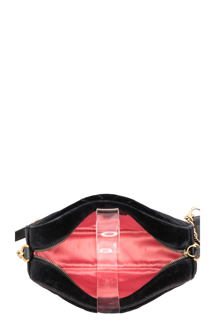 GUCCI Marmont Camera Bag Velvet Black