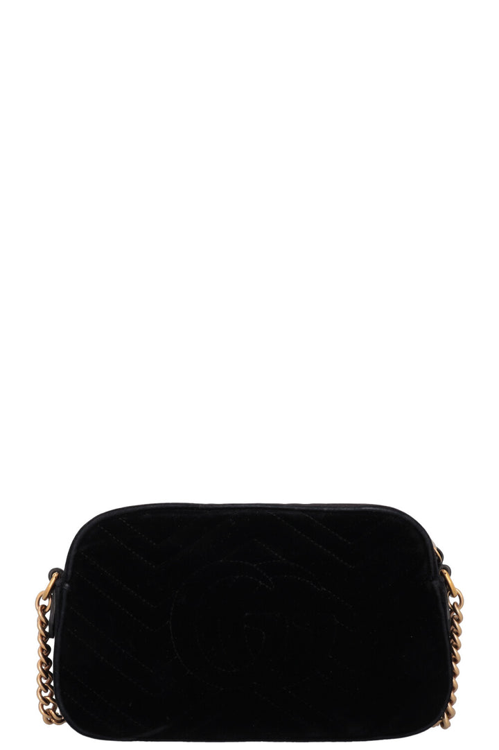GUCCI Marmont Camera Bag Velvet Black