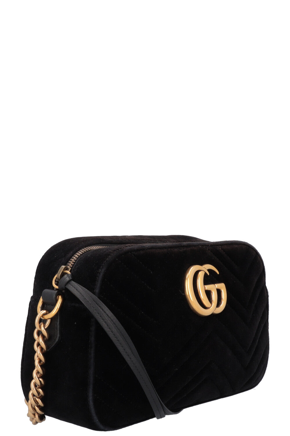GUCCI Marmont Camera Bag Velvet Black