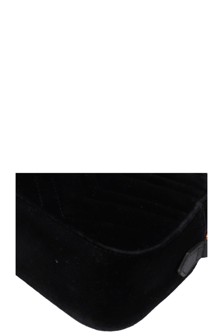 GUCCI Marmont Camera Bag Velvet Black