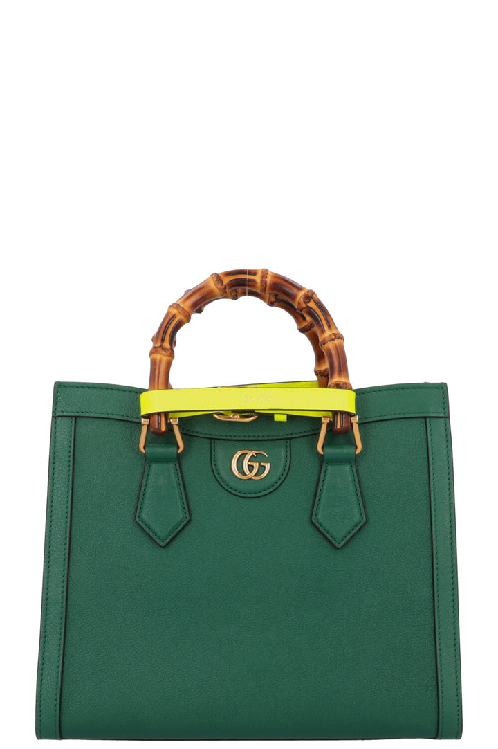 GUCCI Small Diana Bag Leather Green