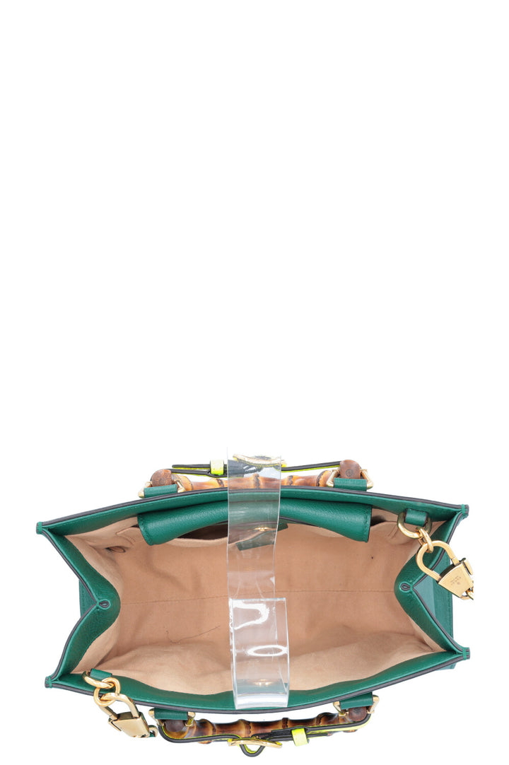 GUCCI Small Diana Bag Leather Green