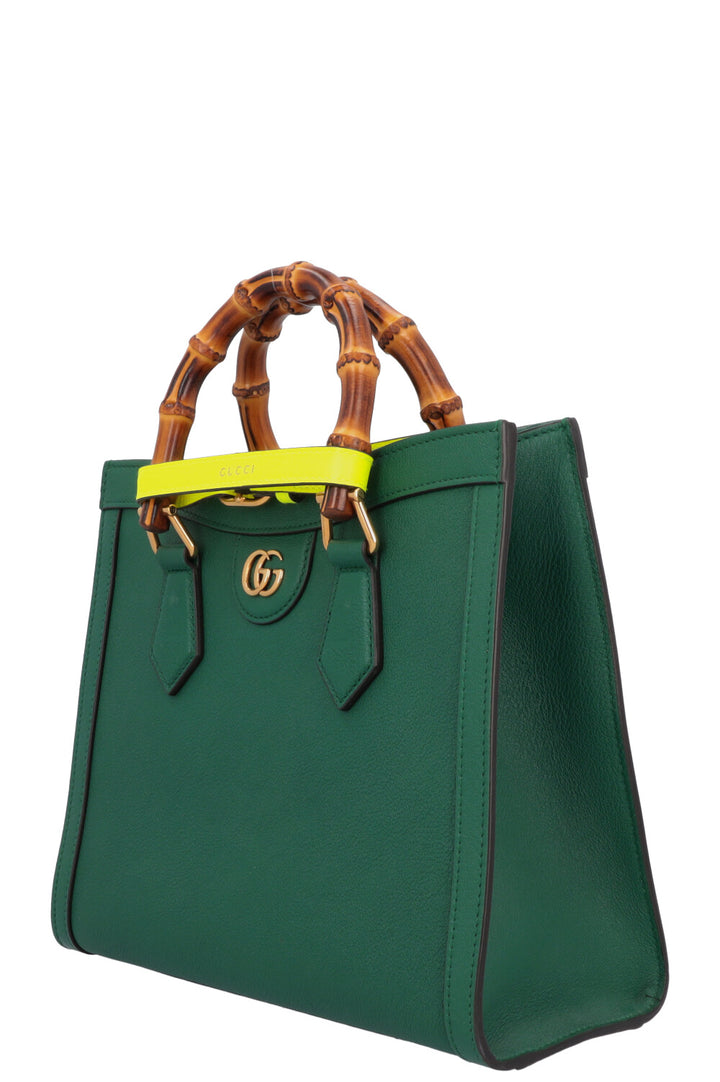 GUCCI Small Diana Bag Leather Green