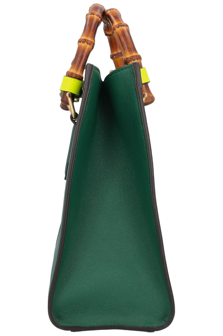 GUCCI Small Diana Bag Leather Green