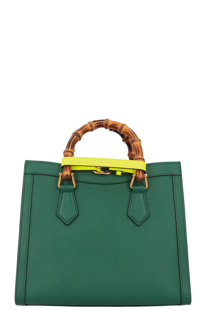 GUCCI Small Diana Bag Leather Green