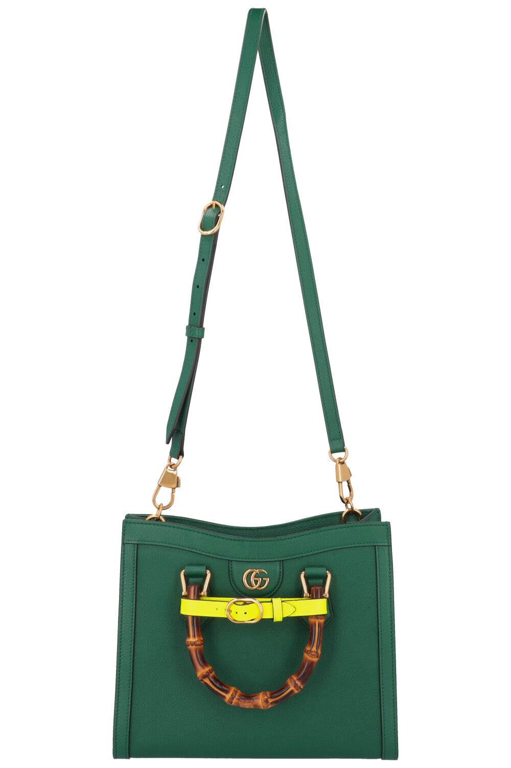 GUCCI Small Diana Bag Leather Green