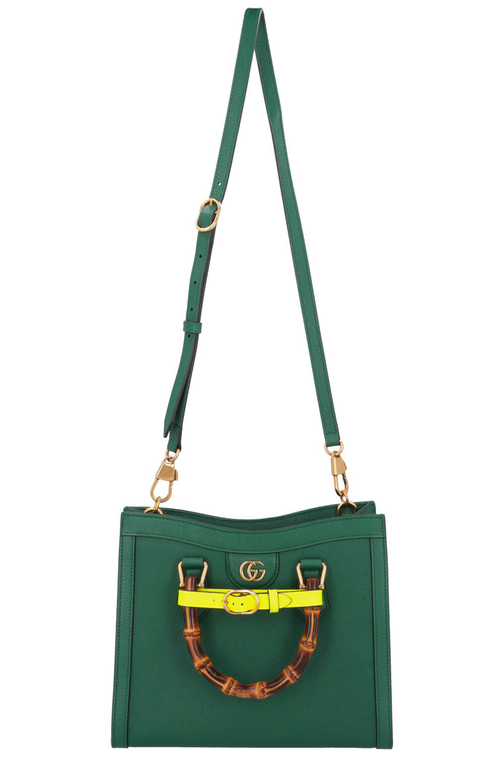 GUCCI Small Diana Bag Leather Green