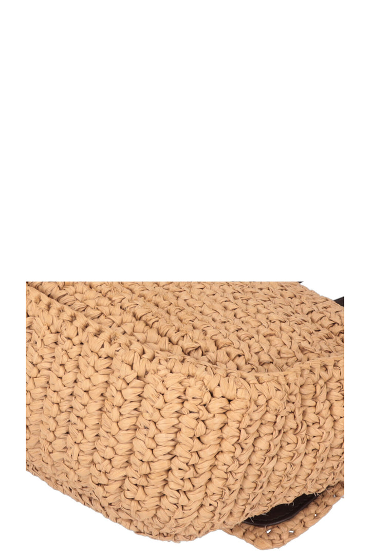 SAINT LAURENT Niki Bag Raffia Beige
