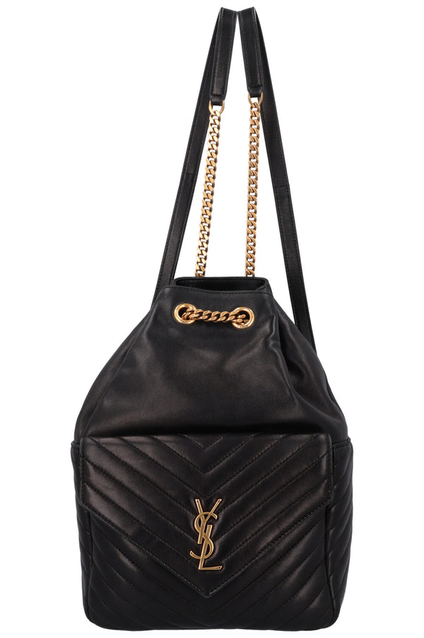 SAINT LAURENT Joe Backpack Leather Black