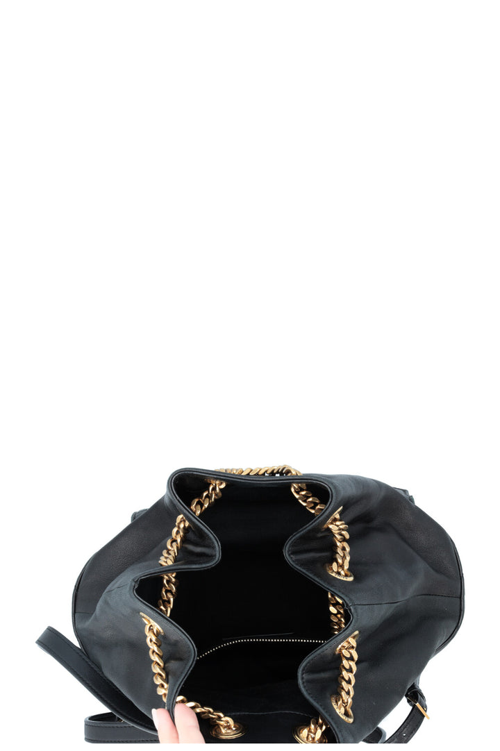 SAINT LAURENT Joe Backpack Leather Black